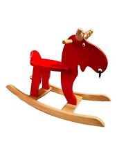 Ikea ECORRE Czerwony łoś bujany Drewniana zabawka dla dzieci Koń na biegunach na sprzedaż  Wysyłka do Poland
