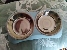 2 cat bowls dog for sale  HOUNSLOW