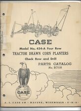 Used, Original 03/1955 Case 454A 4 Row Tractor Drawn Corn Planters Parts Catalog B708 for sale  Lyerly