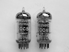 Par de placas cortas Philips ECC83 12AX7 emparejadas - Holanda 1959 - Mismo código - Fuerte, usado segunda mano  Embacar hacia Argentina