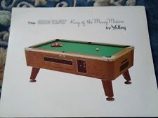 the big cat  Original Vintage Pool Table Coin-Op Promo Flyer by valley for sale  Shipping to South Africa