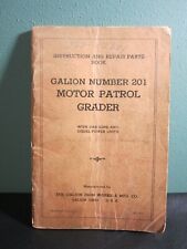 1940 Galion No #201 Motor Patrol Grader Instrução Peças de Reparo Manual Livro 414 comprar usado  Enviando para Brazil
