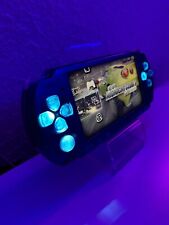 Sony PSP 3000 Console System Blue Custom Lights Led Mod style, usado comprar usado  Enviando para Brazil