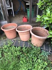 ** 3 VERY LARGE PLASTIC PLANTERS *** for sale  DAVENTRY