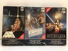 Star Wars VHS CBS FOX Red Label Trilogy 1984 1986 Sem códigos de barras nas capas usadas comprar usado  Enviando para Brazil