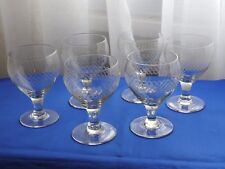 6 anciens verres de table gravés  d'occasion  Rillieux-la-Pape
