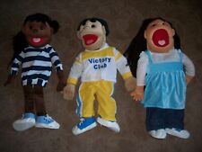 Lote de 3 NIÑO NIÑA Marionetas de Mano Grandes 30" Cuentos Cuerpo Completo Peluche Ministerio de la Iglesia segunda mano  Embacar hacia Mexico