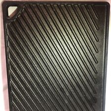 Used, Lodge Seasoned Cast Iron Double Play Reversible Grill/Griddle 17" x 9.5" Gas for sale  Shipping to South Africa