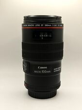 Lente macro Canon EF 100mm f/2.8L IS USM para câmeras digitais SLR com tampa de lente comprar usado  Enviando para Brazil