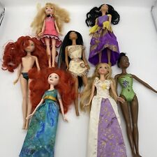 Lot of 7 Hasbro Disney Princess Dolls Jasmine Tiana Merida Aurora ￼ Pocahontas for sale  Shipping to South Africa
