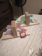 Wooden dinosaur bookends for sale  Tampa