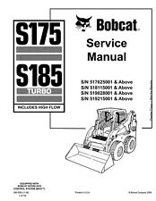 Bobcat S175 S185 minicarregadeira oficina manual serviço loja reparo 6901828 comprar usado  Enviando para Brazil
