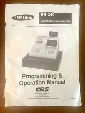 Caja registradora SAMSUNG ER-240 manual de operación papel copia impresa  segunda mano  Embacar hacia Argentina