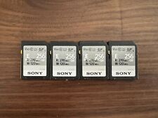 4 x Cartão Sony E Series SDXC UHS-II 256GB, V60, CL10, U3, Max R270MB/S W120MB/S comprar usado  Enviando para Brazil