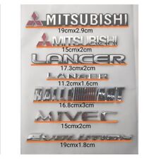 Usado, Emblema automático logotipo emblema cromado 3D para Mitsubishi/Lancer/Ralliart/Mivec/Evolution comprar usado  Enviando para Brazil