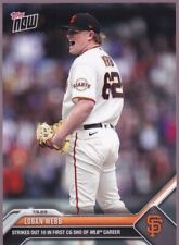 Logan Webb Giants 10 K's CG Shut Out vs Rockies 2023 Topps Ahora #547 SP Base segunda mano  Embacar hacia Argentina