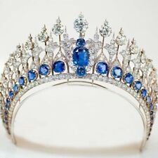 Replica of Dutch Sapphire Tiara Cushion & Round Brilliant-cut Royal Fine Jewelry for sale  Shipping to South Africa
