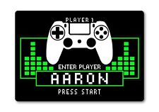 Personalised Gamer Sign METAL Plaque Indoor Outdoor Home Shed Mancave Bedroom for sale  Shipping to South Africa