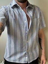 mens pinstripe shirt for sale  LONDON