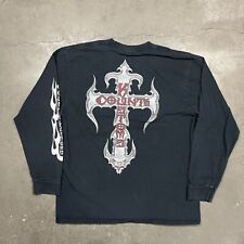 Counts Customs Double Sided Long Sleeve Biker T Short Black XL for sale  Shipping to South Africa