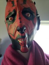 Fantasia de cabeça preta vermelha máscara diabo Halloween Lucas Films comprar usado  Enviando para Brazil