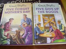 Used, 2 X ENID BLYTON BOOKS FAMOUS FIVE HARD BACK FIVE GIVE UP BOOZE FORGET MOTHER'S  for sale  BRIDGWATER