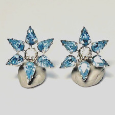Rhinestone flower earrings for sale  Cape Coral