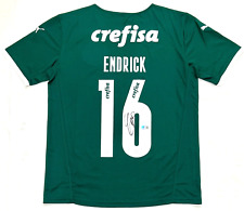 Camiseta de futebol Palmeiras Endrick Moreira assinada Brasil BAS Beckett Witnessed, usado comprar usado  Enviando para Brazil