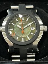 Renato Beast Ltd Ed GMT Qz relógio verde esfregão prata SS com borracha masculino comprar usado  Enviando para Brazil