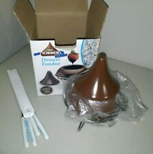 Hersheys Kisses Dessert Fondue Pot Stand Forks Set , used for sale  Shipping to South Africa