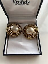 chanel pearl earrings for sale  LONDON