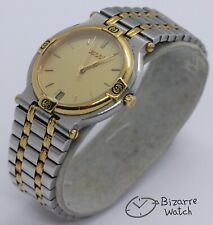 Vintage Banhado a Ouro GUCCI 9000M Dois Tons ETA 955.414 Relógio Nova Bateria comprar usado  Enviando para Brazil