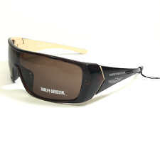 Harley-Davidson Sunglasses HDS 512 TO-1 Beige Brown Wrap Frame Brown Shield Lens, used for sale  Shipping to South Africa