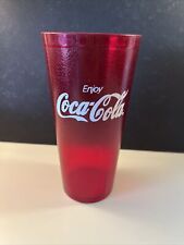Coca Cola refrigerante plástico vermelho copo restaurante letras brancas 24 oz comprar usado  Enviando para Brazil