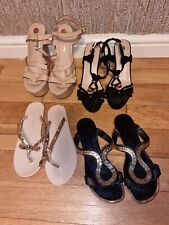 BUNDLE OF WOMENS SHOES HEELS SANDALS FLATS WEDGES RIVER ISLAND PRIMARK  SIZE 7 for sale  Shipping to South Africa