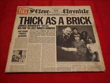 Jornal Jethro Tull Thick As A Brick Reprise MS 2072 1972 LP Prog Rock 12 Pg comprar usado  Enviando para Brazil