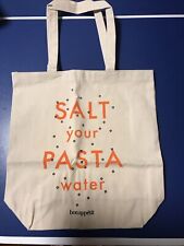 Bolsa tote de lona Bon Appetit Salt Your Pasta Water comprar usado  Enviando para Brazil