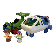 Fisher Price Little People Disney Toy Story Woody RC Car Buzz Spaceship 2012 for sale  Shipping to South Africa