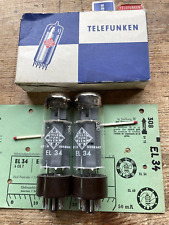Telefunken EL34 par 6CA7 rombo OO Getter, placa de ala prueba chispa W19 gut segunda mano  Embacar hacia Mexico