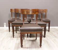 Gebraucht, 6 antike Schaufel Stühle - Esszimmerstühle - Biedermeier - Leder neu - um 1850 gebraucht kaufen  Herzberg