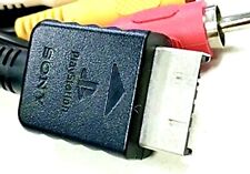 AUTÊNTICO! Cabo de fio de áudio/vídeo AV original do fabricante Sony para PlayStation PS1 PS2 PS3, usado comprar usado  Enviando para Brazil