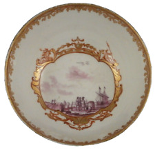 Antigüedad 18thC Chino Porcelana Scenic Cuenco Porzellan Menu Europeo Paisaje comprar usado  Enviando para Brazil