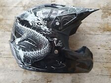 Fox V1 Motocross Helmet Size MEDIUM - Dragon design, used for sale  Shipping to South Africa
