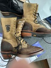 chippewa boots Men’s 8D Western Lace Up  Work Boot 29406 Exc Cond Vibram Sole, used for sale  Shipping to South Africa
