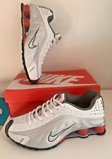 Shox R4 size 9 UK / 44 EUR / 10 US  white silver red for sale  Shipping to South Africa
