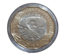 $20 pesos Conmemorativo del General Emiliano Zapata 1919-2019 BUEN ESTADO, usado segunda mano  Embacar hacia Argentina