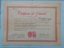 Documento storico certificato usato  Savona