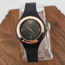 Relógio de pulso feminino rosa dourado e preto da moda rosto redondo elegante minimalista comprar usado  Enviando para Brazil