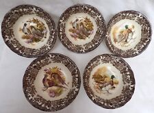 5 Royal Worcester Palissy Game Series Dessert / Cereal Bowls 16cm - Very Good for sale  PEMBROKE DOCK