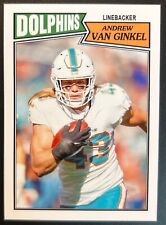 Tarjeta de fútbol americano Andrew Van Ginkel 2023 personalizada #43 de los Miami Dolphins, usado segunda mano  Embacar hacia Argentina